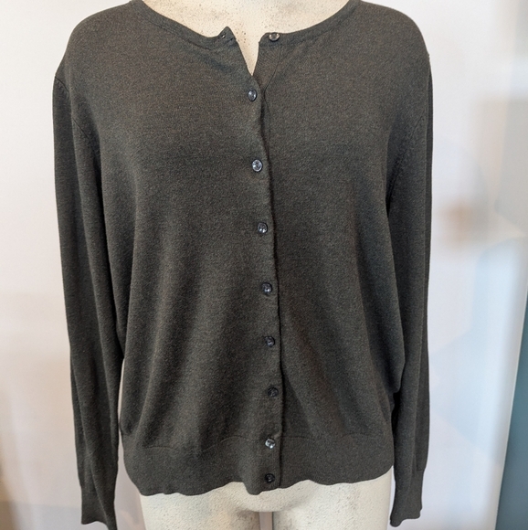 Women's Super Soft Long sleeve Cardigan Green H&M Size XXL - Picture 12 of 14